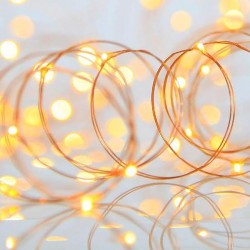 ΣΕΙΡΑ 100 ΜΙΝΙ LED 4,5V ΣΤΑΘΕΡΟ ΜΕ ΜΕΤΑΣΧΗΜΑΤΙΣΤΗ ΠΡΟΕΚΤΑΣΗ ΠΑΡΟΧΗΣ 500cm DAYLIGHT LED | MAGIC CHRISTMAS