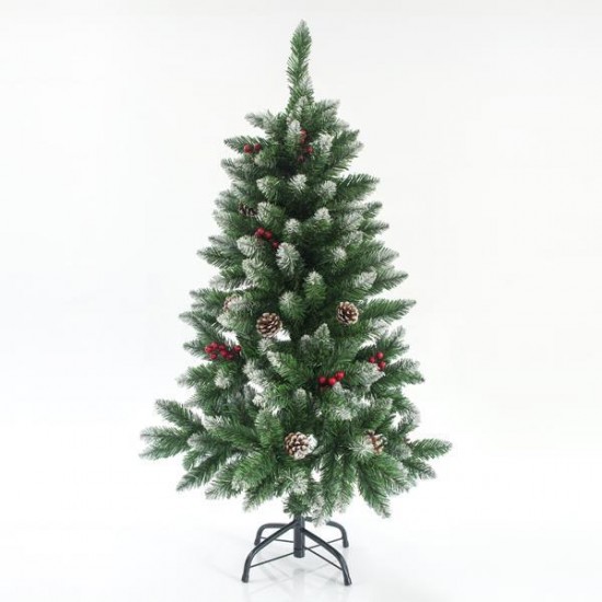ΔΕΝΤΡΟ ΕΛΑΤΟ ΧΙΟΝΙΣΜΕΝΟ ΜΕ BERRY 120CM 600-30169 | MAGIC CHRISTMAS Χριστουγεννιάτικα Δέντρα