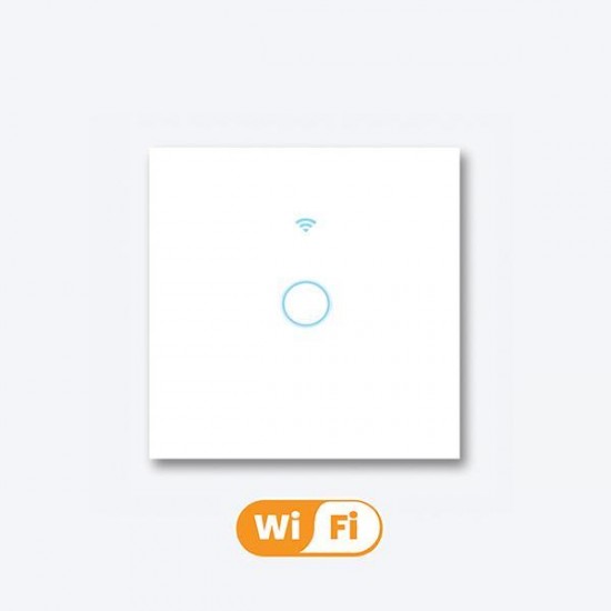 Έξυπνος Wi-Fi Γυάλινος Διακόπτης Αφής Μονός HOUSEMATE HouseMate | Entranet