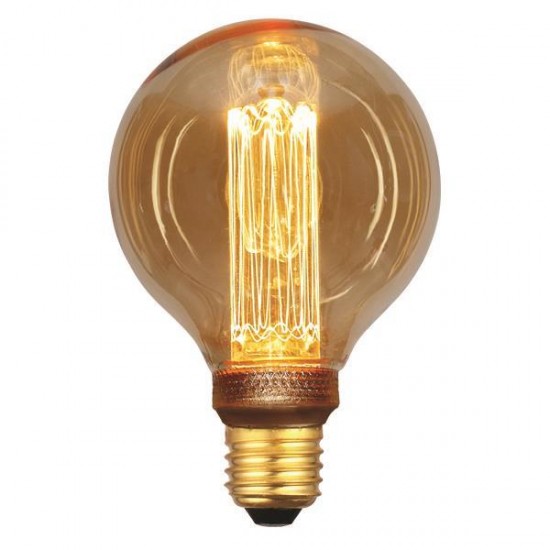 ΛΑΜΠΑ LED G95 3,5W Ε27 2000K 220-240V GOLD GLASS DIMMABLE 147-81820 | EUROLAMP Λάμπες LED Διακοσμητικές