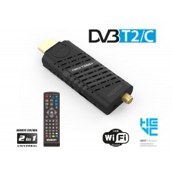 Edision Nano T265+ Ψηφιακός Δέκτης Mpeg-4 Full HD (1080p) με Λειτουργία PVR (Εγγραφή σε USB) Σύνδεση HDMI