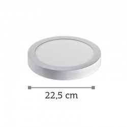 InLight LED Mounted Panel 20watt Στρογγυλό 3000Κ Θερμό Λευκό D:22,5cm (2.20.04.1)