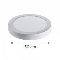 InLight LED Mounted Panel 36watt Στρογγυλό 4000Κ Φυσικό Λευκό D:50cm (2.36.04.2)
