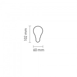 InLight E27 LED Filament A60 8watt με μελί κάλυμμα (7.27.08.41.1)