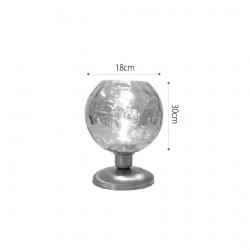 InLight Επιτραπέζιο φωτιστικό από μέταλλο και μελί γυαλί 1XE27 D:30cm (3043-Amber)