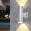 it-Lighting Winnipeg 2xΕ27 Outdoor Up-Down Wall Lamp White D:15.3cmx26cm (80203424) 