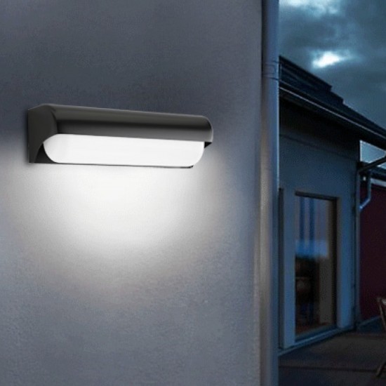it-Lighting Erie LED 10W 3000K Outdoor Wall Lamp Anthracite D:26,1cmx7cm (80203040) 