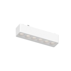 InLight Φωτιστικό LED 6W 3000K για Ultra-Thin μαγνητική ράγα σε λευκή απόχρωση D:12,2cmX2,4cm (T02801-WH)