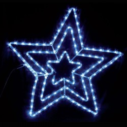 ΑΣΤΕΡΙ ΤΡΙΠΛΟ ΛΕΥΚΟ LED ΜΕ 4,70m ΦΩΤ/ΝΑ ΚΑΙ ΠΡΟΓΡΑΜΜΑ IP44 | MAGIC CHRISTMAS